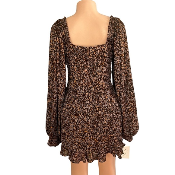 Ted Baker Light Brown Wyatte Ruched Mini Dress - Picture 10 of 12